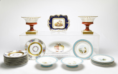 Image for Lot Assortment of Porcelain Tableware, 23 Pcs.
