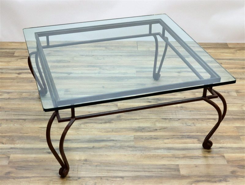 Contemporary Wrought Iron Cocktail Table