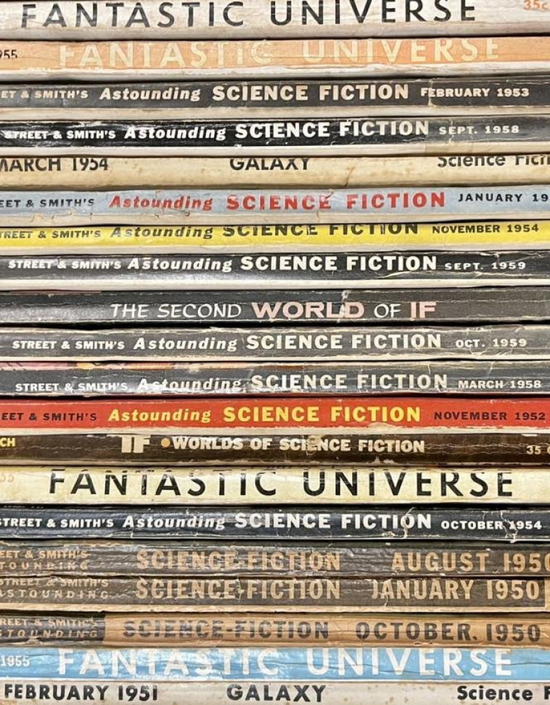Image 1 of lot 20 Early Sci-Fi Magazines Pulp Fiction 1950s
