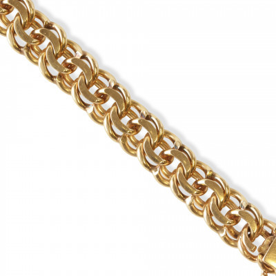 Image for Lot 14k Gold Prince of Wales Link Bracelet