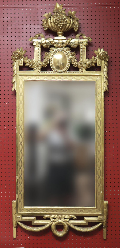Image for Lot Swedish Neo-Classic Giltwood Mirror