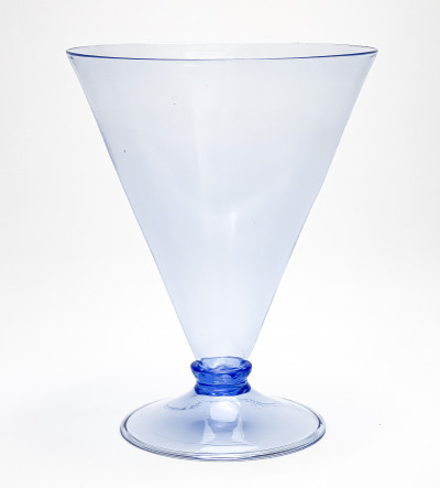 Title Vittorio Zecchin (attributed) for M.V.M. Cappellin - Blue Soffiato Vase / Artist