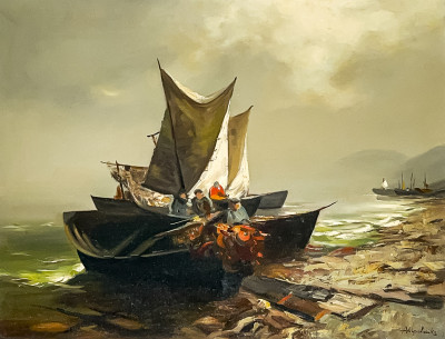 Title Arthur Upelnieks - Untitled (Beached Boats) / Artist