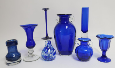 Image for Lot Cobalt Blue Glass Assortment: Vintage,Contemporary