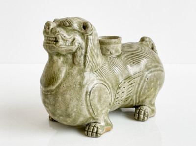Image for Lot Chinese Yueyao Animal Form Vessel