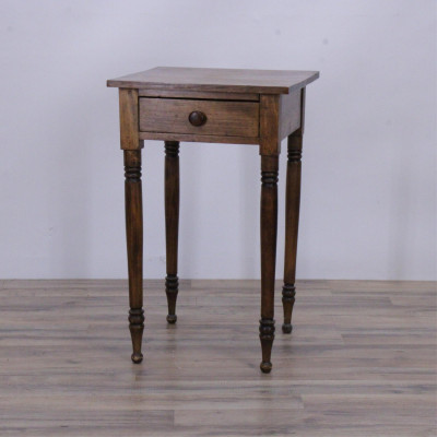 Image for Lot Country Cherry Side Table, 19th C.
