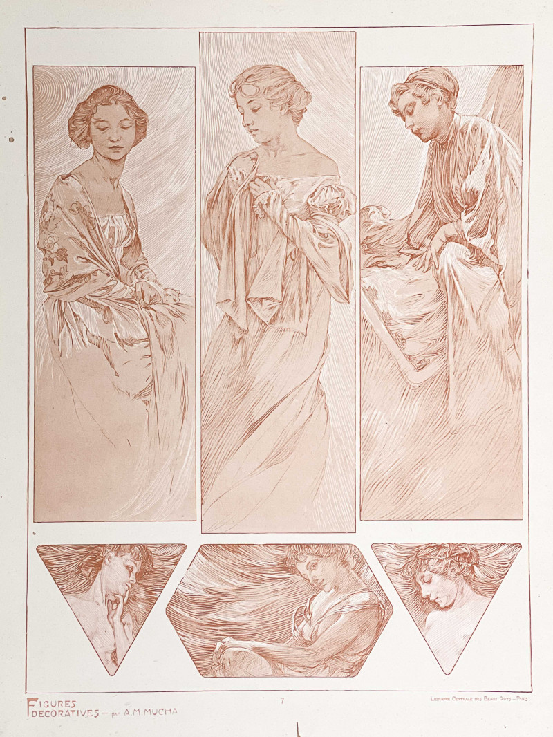 Alphonse Mucha - Figures Decoratives