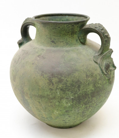 Image for Lot Antique Greco Roman Copper Water Pot