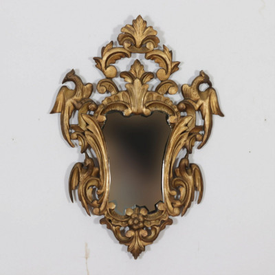 Image for Lot Italian Rococo Style Giltwood Mirror