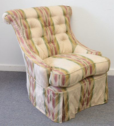 Image for Lot Upholstered Lounge Chair