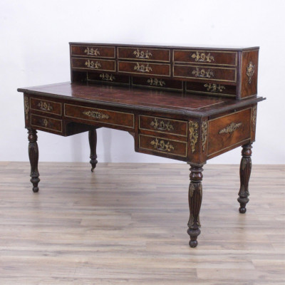 Image 2 of lot 19th C. French Style Mahogany Writing Desk