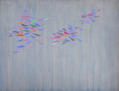 Title Robert Goodnough - Colors on Blue (1976) / Artist