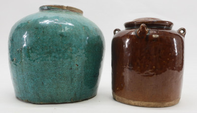 Title Two Asian Pottery Jars / Artist