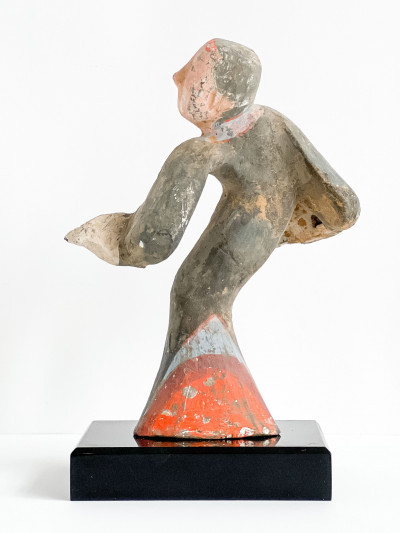 Chinese Painted Pottery Figure of a Dancer