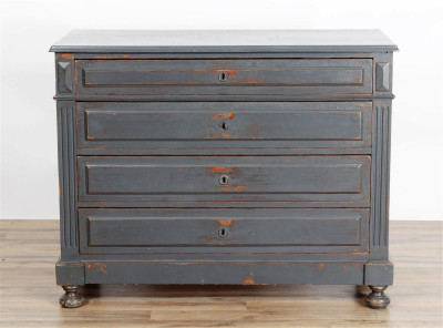 Title Painted Pine Chest of Drawers / Artist