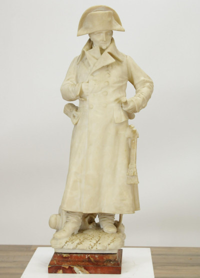 Image for Lot Carved Marble Figure of Napoleon