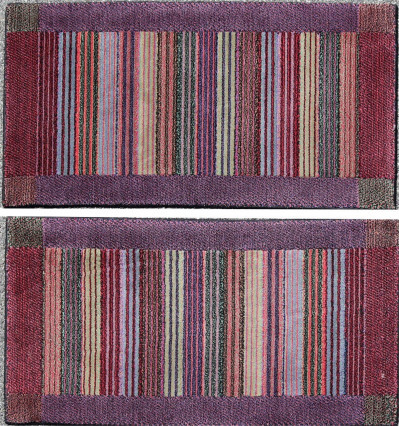 Image for Lot Pair of Missoni Striped Mats
