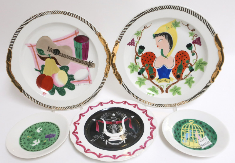 Image 1 of lot 2 Colette Gueden Platters, 3 Primavera Plates