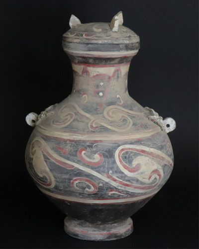 Image for Lot Small Chinese Western Han Style Terracotta Hu