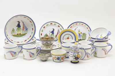 Image for Lot Group of Quimper Pottery  Similar Items