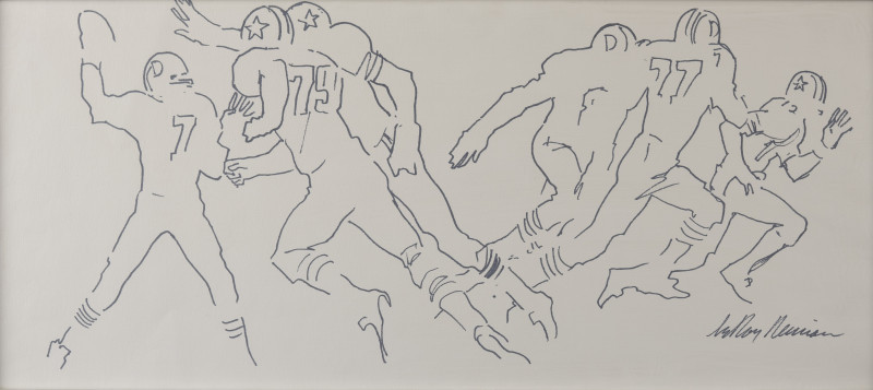 LeRoy Neiman - Super Bowl XII: Cowboys vs Broncos (1978)
