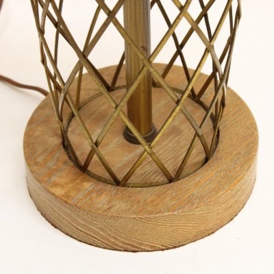 Image 2 of lot 3 Modernist Wood Lamps