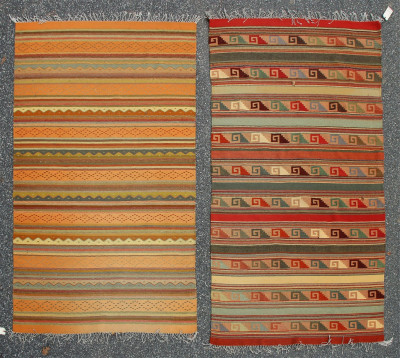 Title Kilim & Zapotec Style Rugs  4-10 x 8-10 and 5 x 8 / Artist