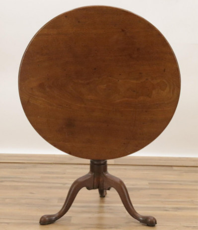 Image for Lot George III Mahogany Tilttop Tripod Table