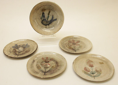 Group of 9 Art Pottery Tablewares