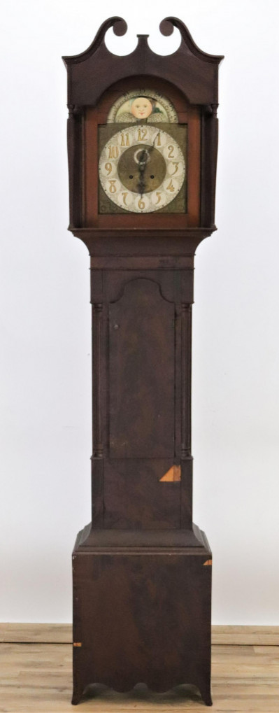 Image 2 of lot 19th C Tall Case Clock Elite Movement