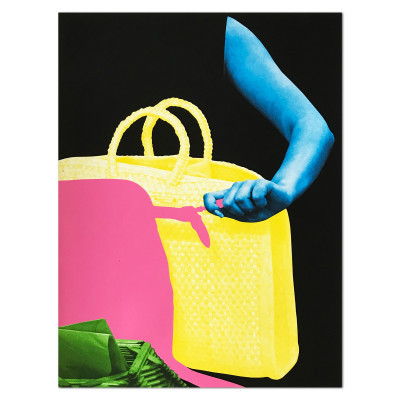 John Baldessari  Hands and/or Feet: Two Bags and Envelope Holder (With Envelopes)
