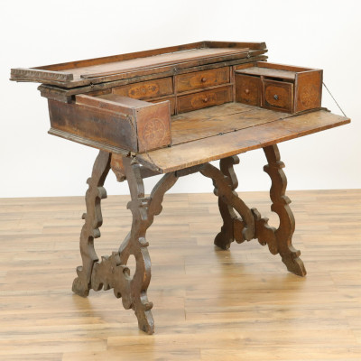 Image for Lot Italian Baroque Desk 17th C