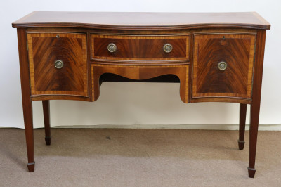 Image for Lot Federal Style Mahogany Inlaid Sideboard
