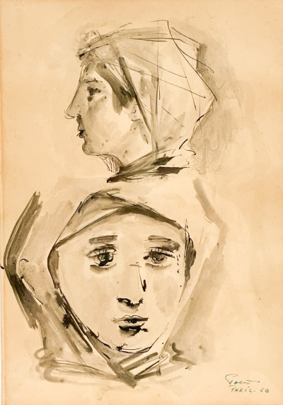 Title Héctor Poleo - Two Studies of Women / Artist