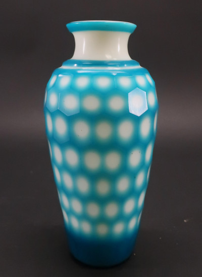 Image for Lot Overlay Glass Vase