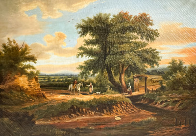 Image for Lot Continental School - Figures in Landscape