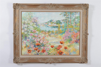 Possibly Claude Rozan- Flowers in Bloom- O/C