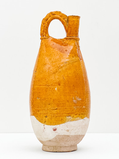 Title Chinese Amber Glazed Pottery Flask / Artist