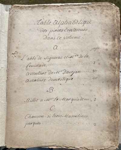 Image for Lot 18th-cent. manuscript 70 poems Voltaire & others