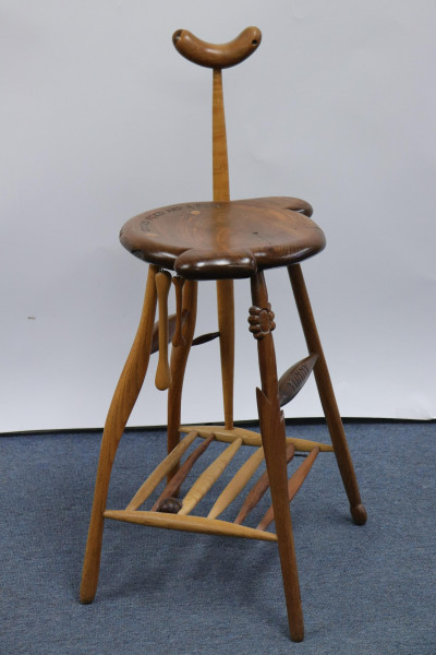Image for Lot Tommy Simpson 'Good Food And A Fork' Stool