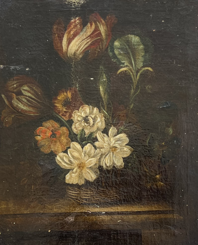 Continental School - Two Floral Still Lifes