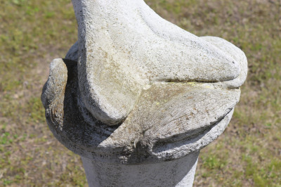 Pair of Massarelli Koi Fish on Stand cast stone
