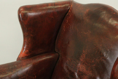 Image 5 of lot 18th C. George III Mahogany Wing Chair