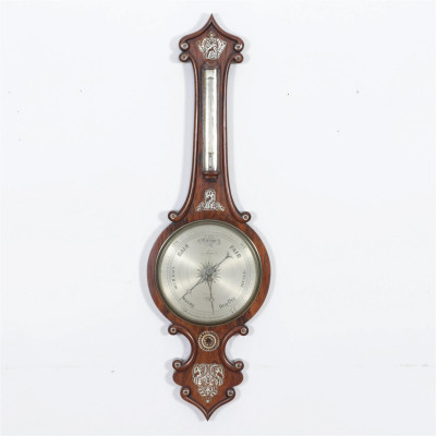 Title Victorian MOP Inlaid Barometer, Amadio, c.1860 / Artist