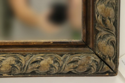 Image 3 of lot 19th C or earlier Continental Wood Carved Frame