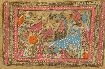 Title Indian Mola Textile, House of Heydenryk Frame, NYC / Artist