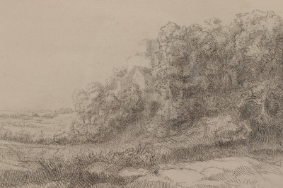 Image for Lot Alphonse Legros - Countryside Etching
