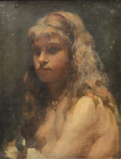 Image for Lot EurSch19th C Portrait of a Young GirlO/C