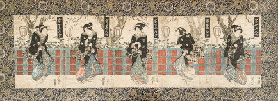 Keisai Eisen - “Modern Versions of the Five Women” (Tōsei gonin onna san 当世五人女)