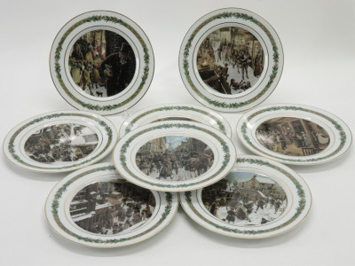 Title 8 Porcelain Christmas Plates by Dept 56 / Artist
